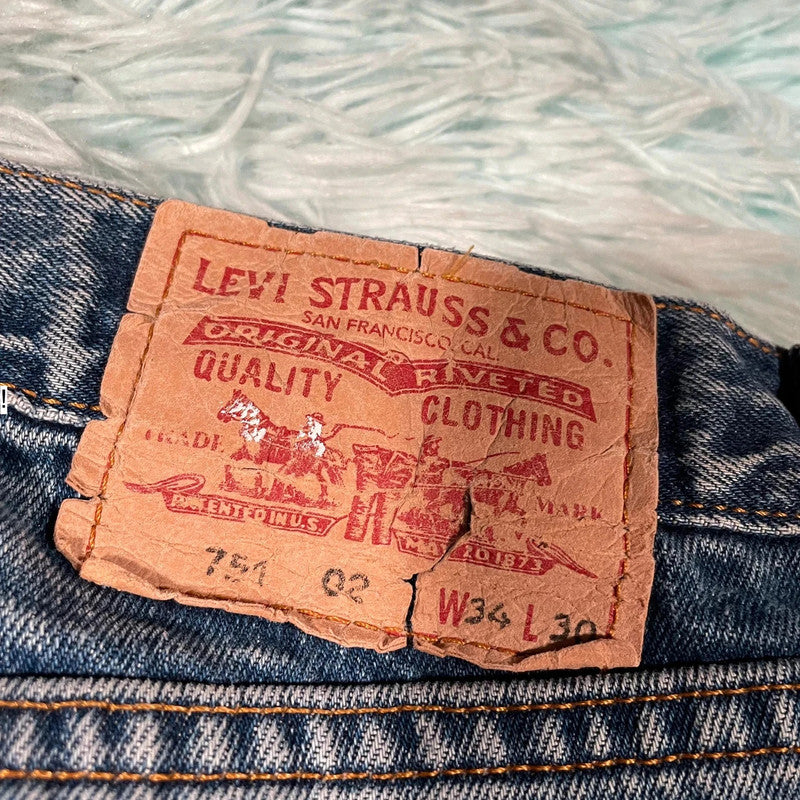 Vintage Levi’s Jeans 751 Straight Loose Leg - W34 L30