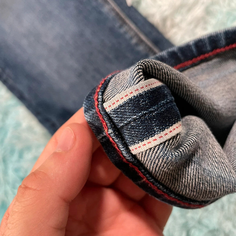 Blue M&S Jeans Selvedge Tapered - W36 L31