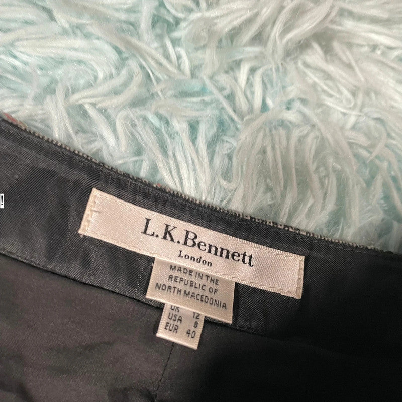 Grey LK Bennet Wide Office Trousers - UK12
