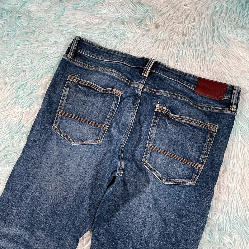 Blue M&S Jeans Selvedge Tapered - W36 L31