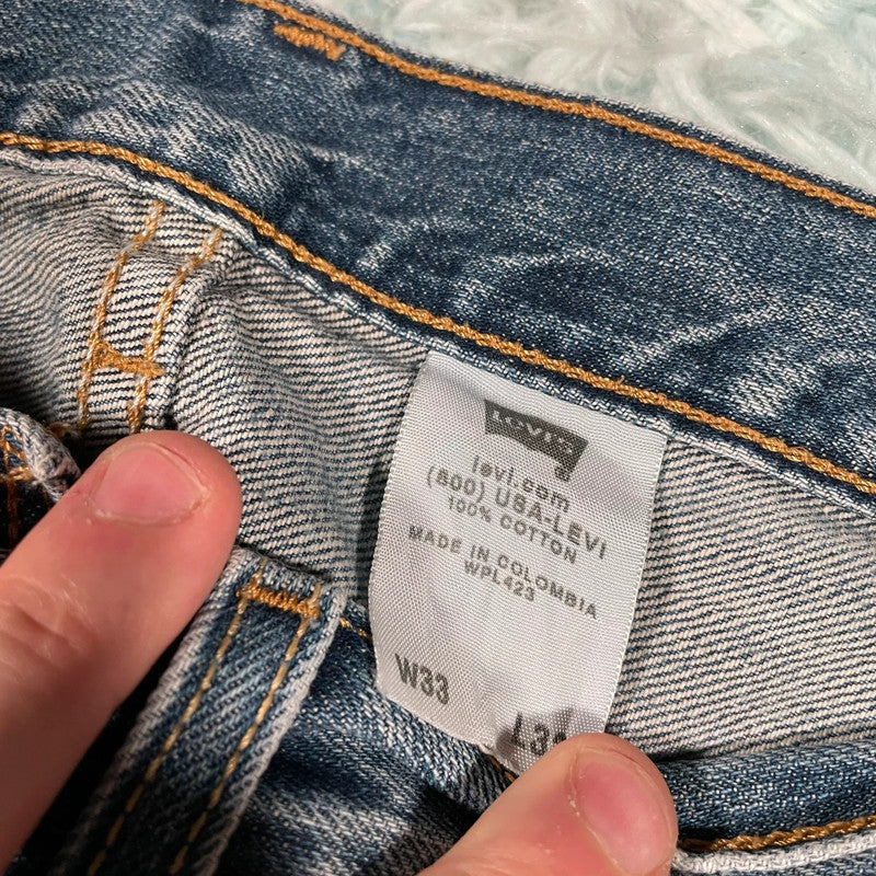 Vintage Blue Levi’s 501 Jeans Straight Leg - W33 L32