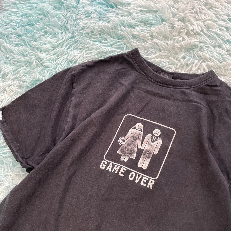Vintage 00s Black Comedy Print T Shirt - XL