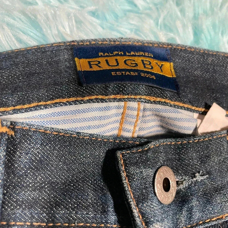 Navy Polo Ralph Lauren Rugby Jeans Selvedge - 30W 30L