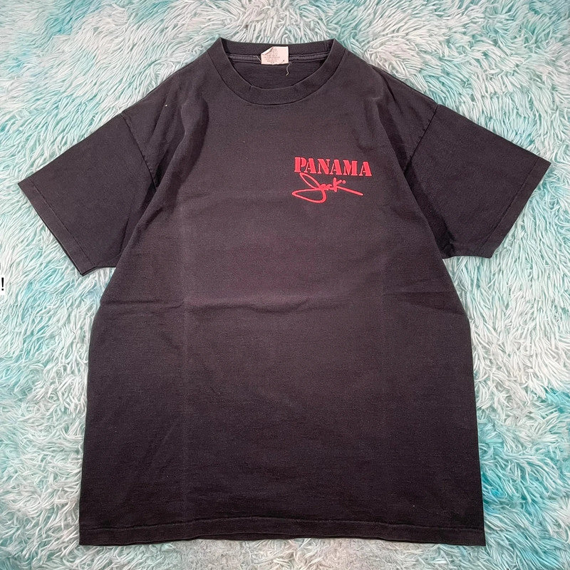 Vintage 90s Black Panama Jack Graphic T Shirt - XL
