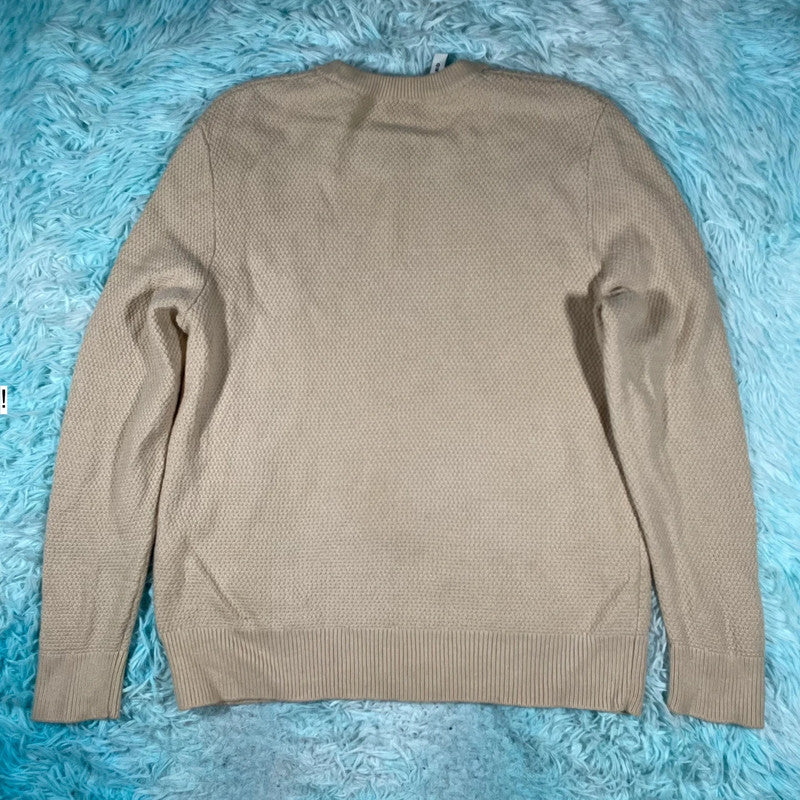 Beige Sandro Knitted Jumper - Large