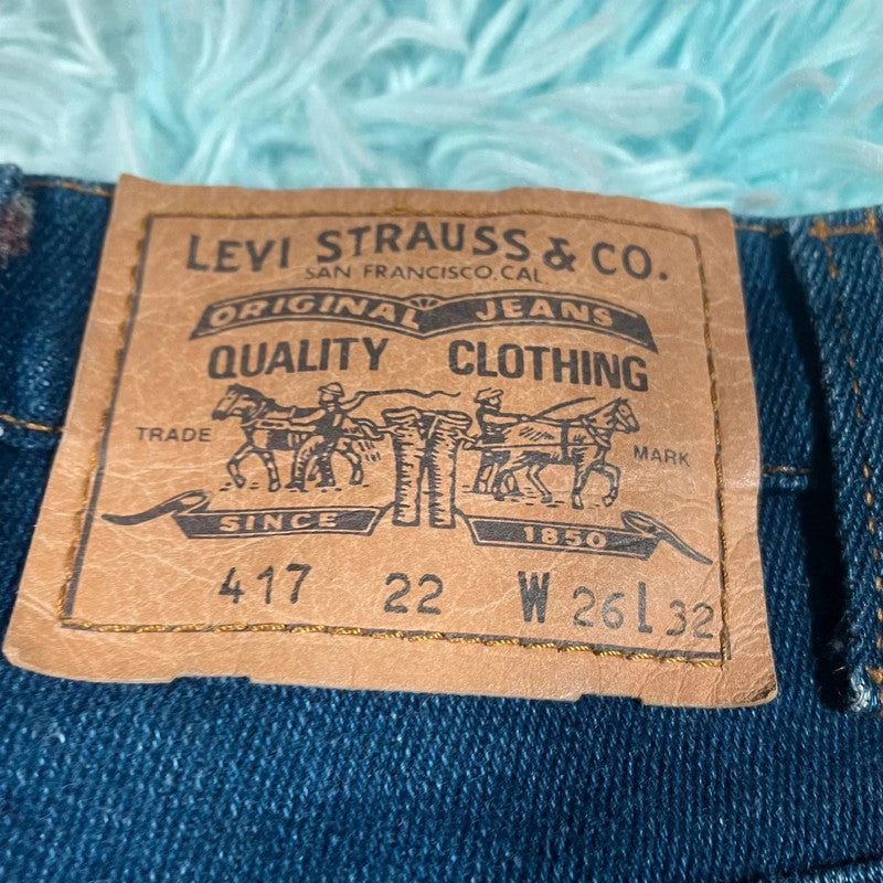 Vintage 80s Levi’s Jeans 417 Slim Straight Leg - 26W 30L