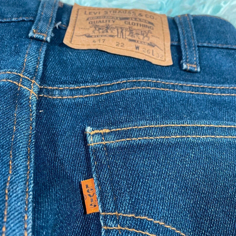 Vintage 80s Levi’s Jeans 417 Slim Straight Leg - 26W 30L