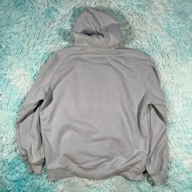 Light Blue Folk Hoodie - large