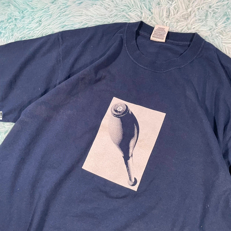 Vintage 90s Navy OUJC Graphic T Shirt - XL