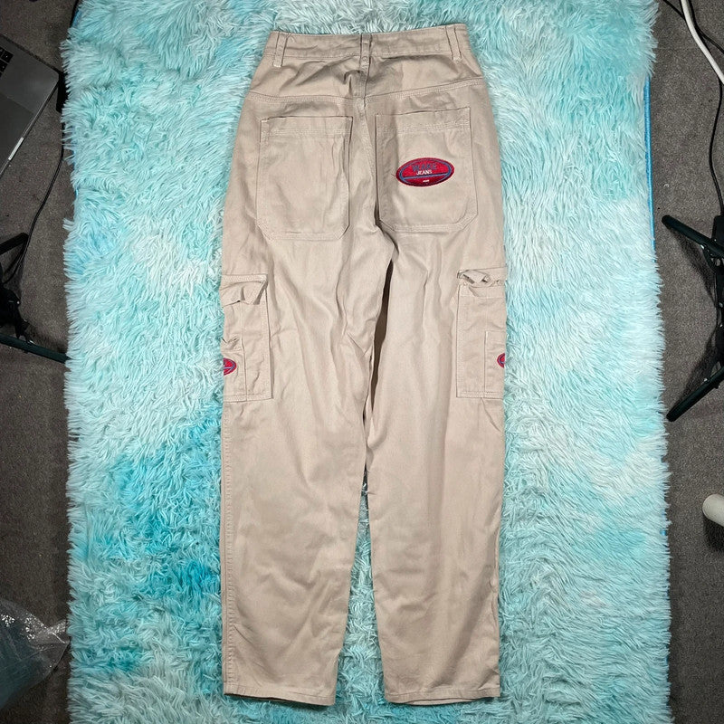 Beige Baggy Skater Jeans - 28W 30L