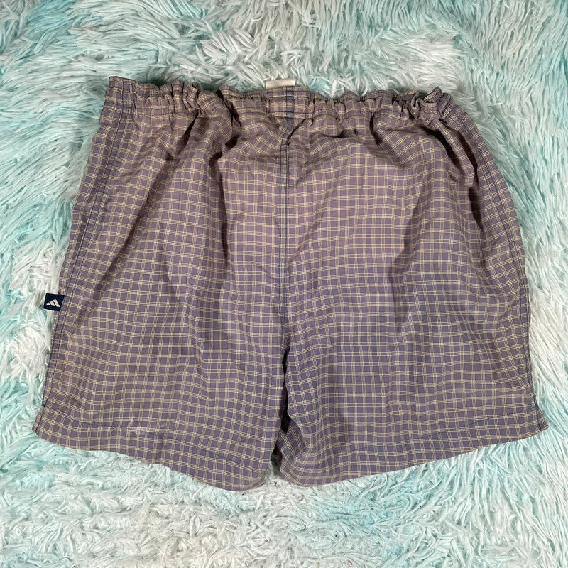 Vintage 90s Adidas Checked Shorts - Medium