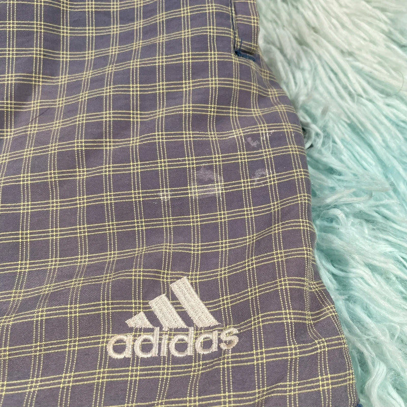 Vintage 90s Adidas Checked Shorts - Medium