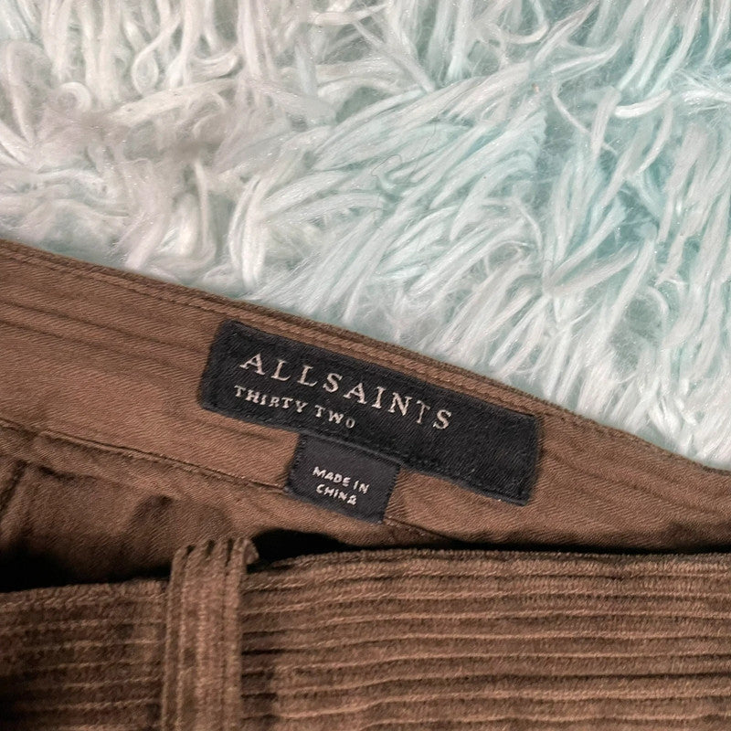 Brown AllSaints Corduroy Trousers - W32