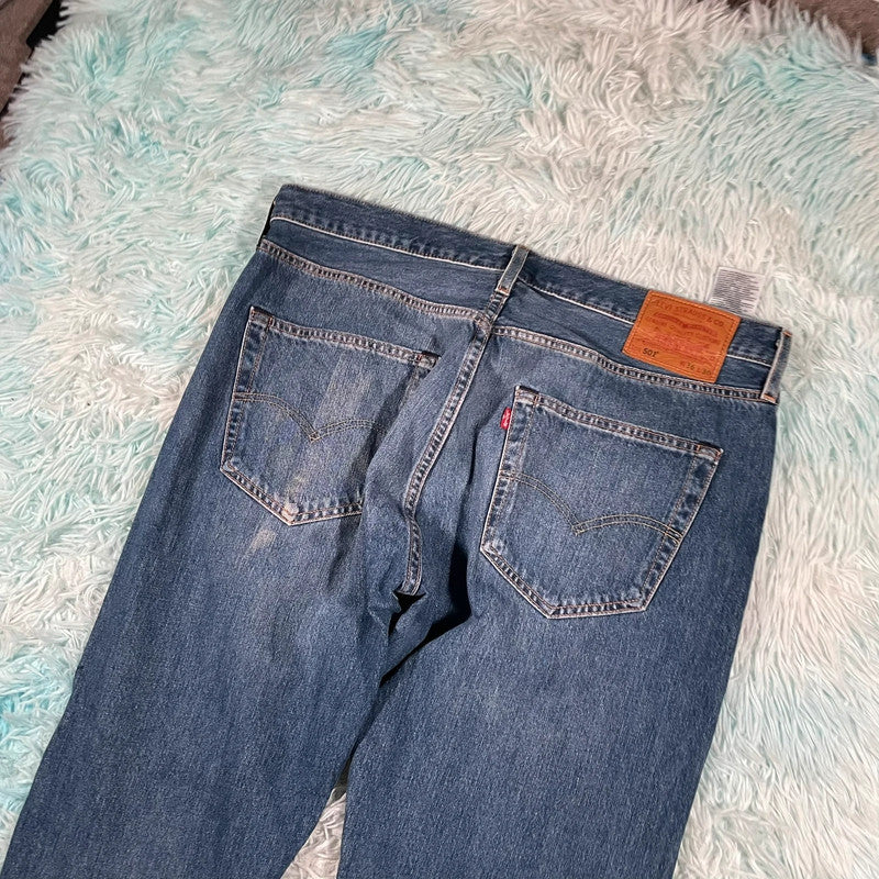 Blue Levi’s Jeans 501 Straight Leg Fit - W36 L30
