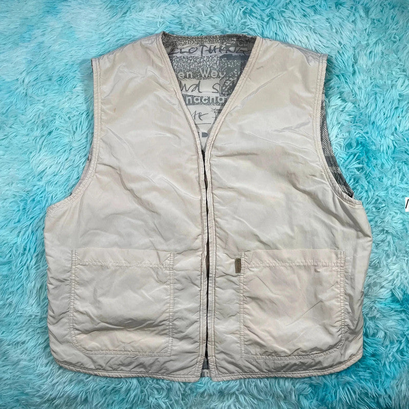 Vintage Reversible Graphic Gilet Jacket Nile - XXL