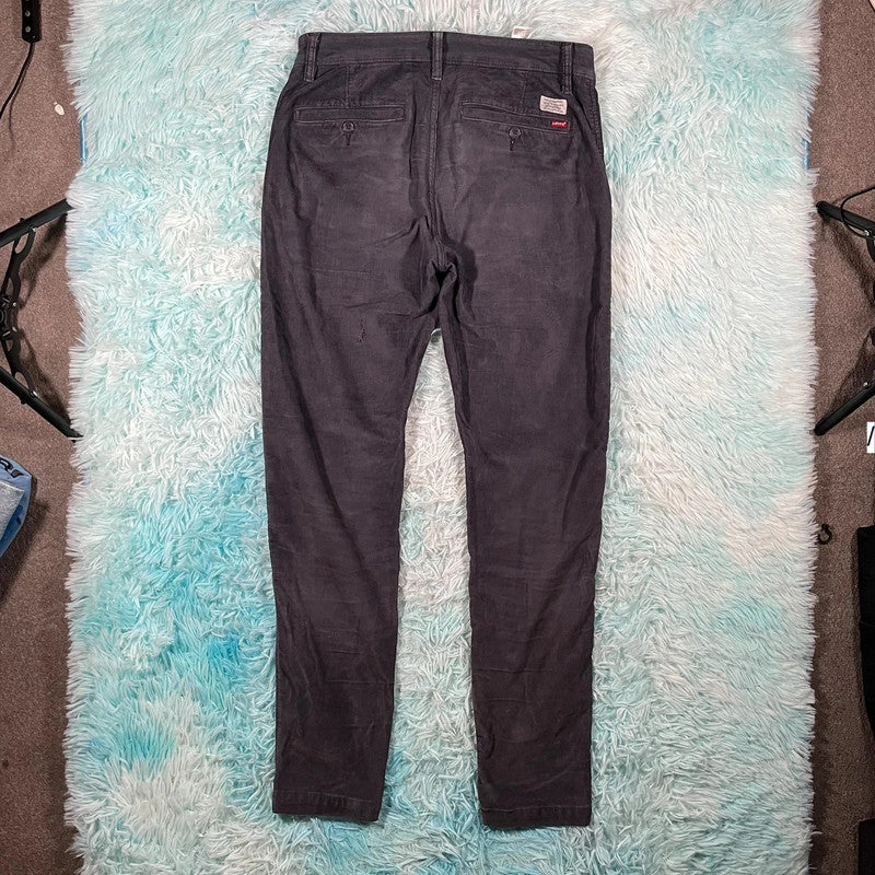 Grey Levi’s Corduroy Trousers - 30W 34L
