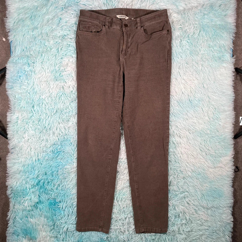 Brown Orvis Corduroy Trousers - Size 12