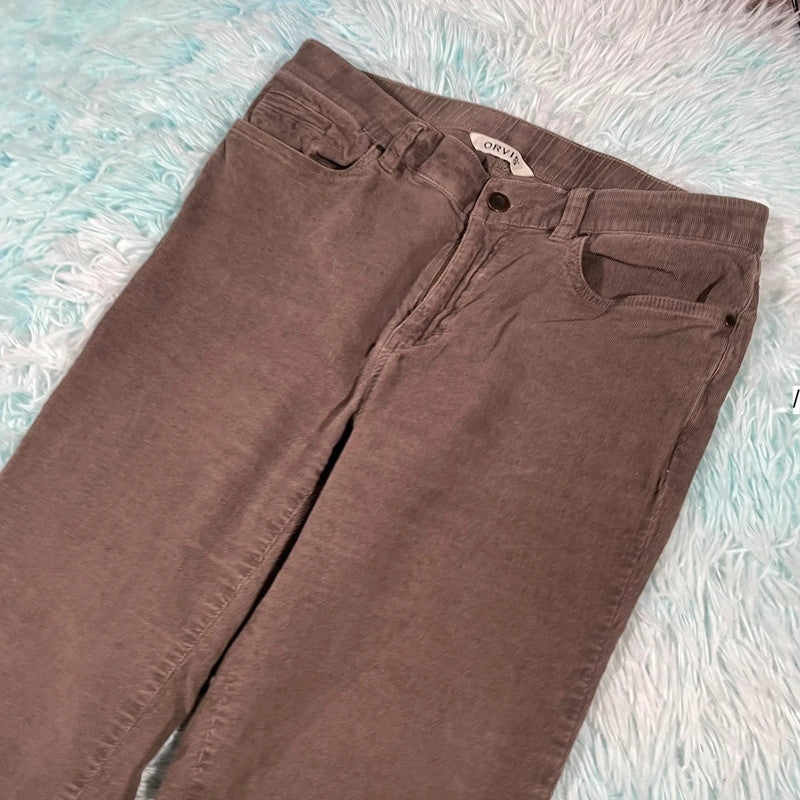 Brown Orvis Corduroy Trousers - Size 12