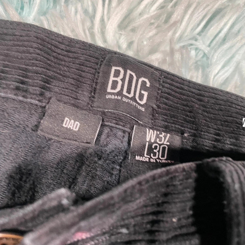 Black BDG Jeans Corduroy Trousers - 32W