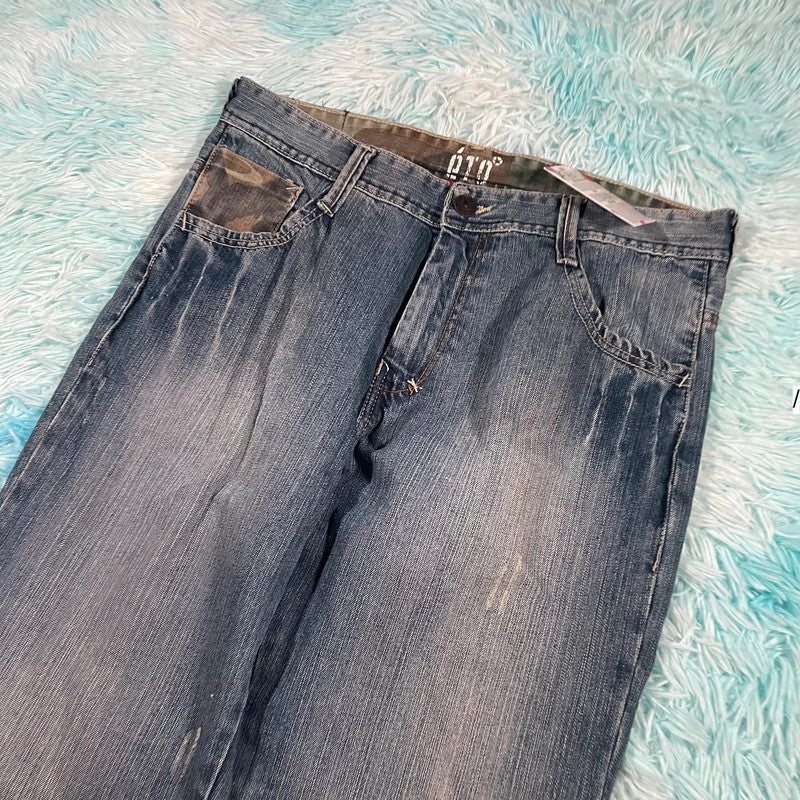 Vintage Y2K Eto Jeans Army Camo Pattern - 34W 32L