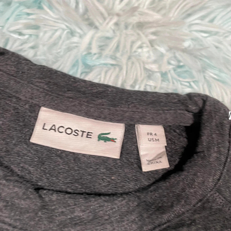 Grey Lightweight Lacoste Jumper - Medium