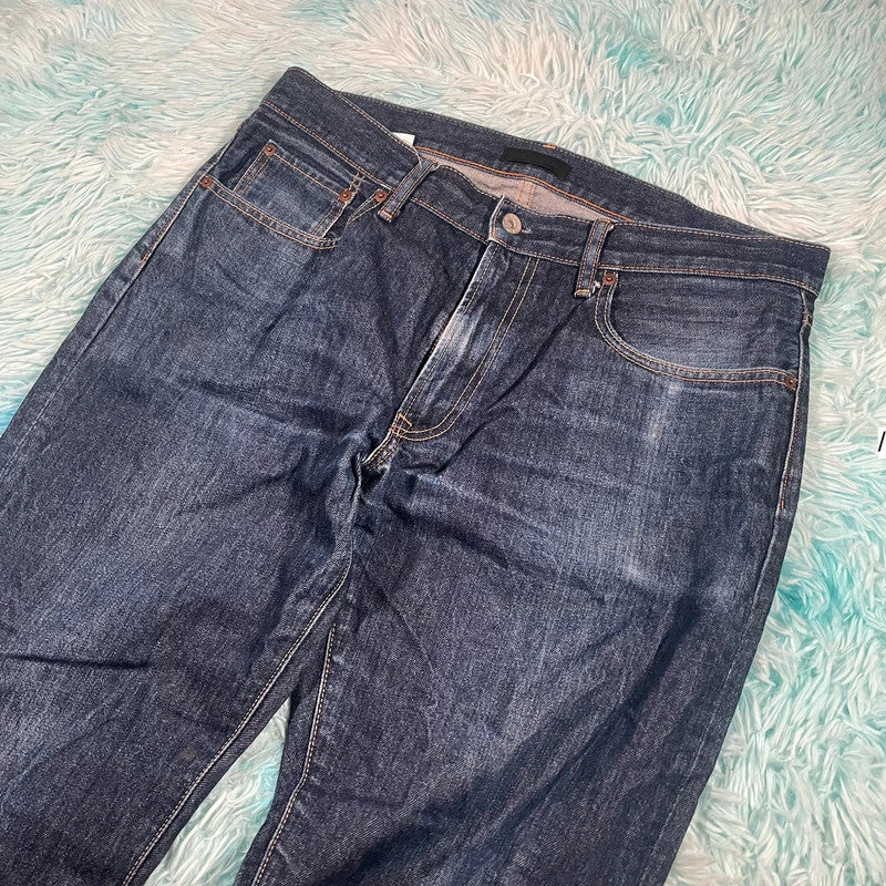Blue Uniqlo Jeans Straight Leg - W35 L34