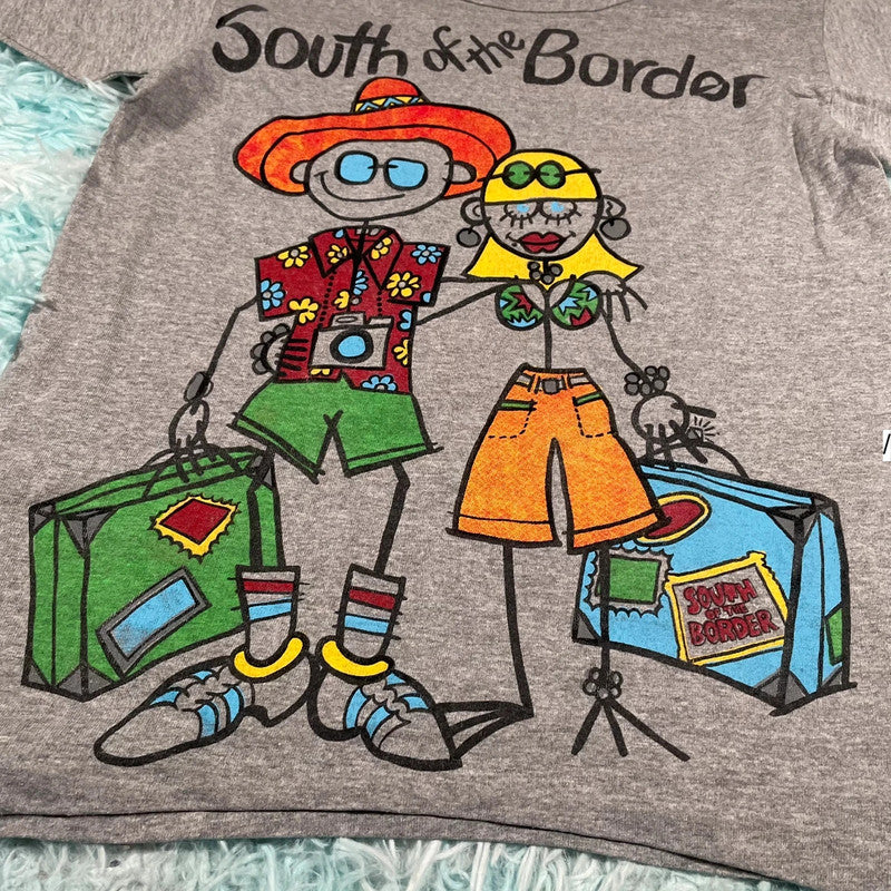 Vintage 80s Grey Mexico T Shirt - Small