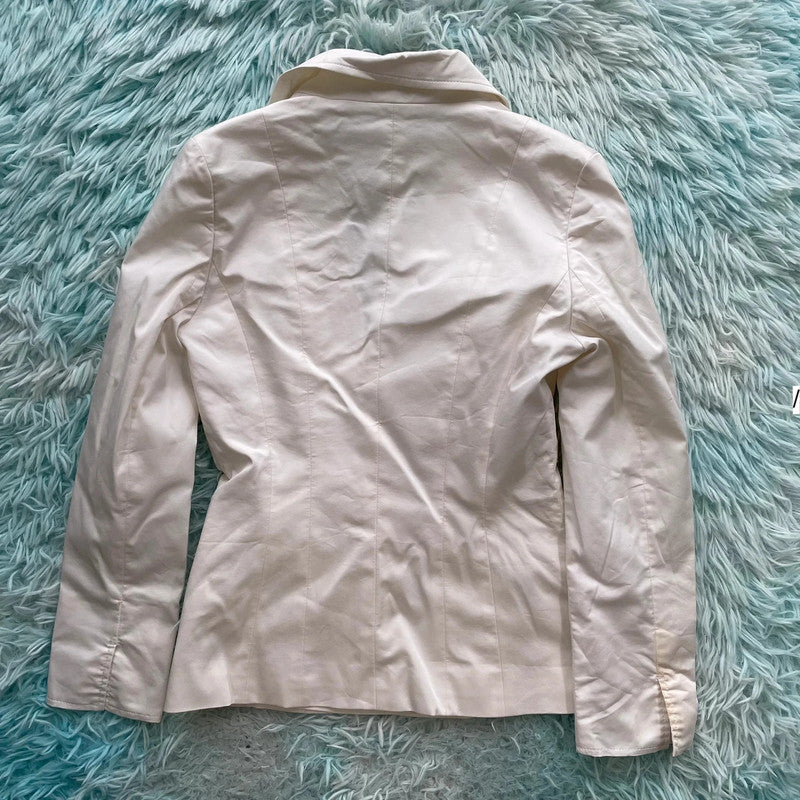 White Inéd Japan Blazer Jacket - Size 8