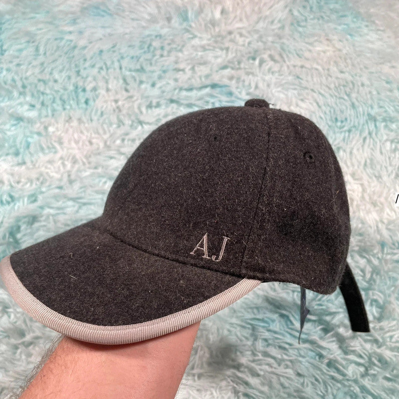 Vintage Grey Armani Jeans Wool Cap