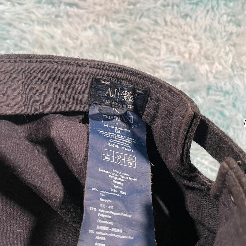 Vintage Grey Armani Jeans Wool Cap
