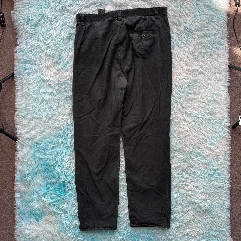 Dark Green Cos Corduroy Trousers - Size 12