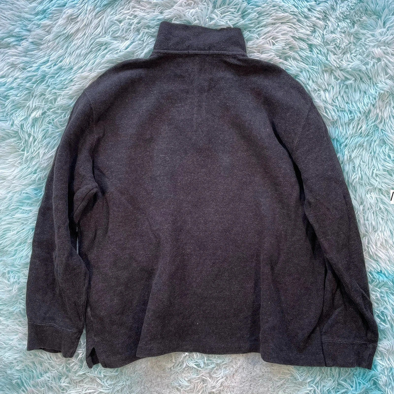 Grey Polo Ralph Lauren 1/4 Zip Sweatshirt - XXL