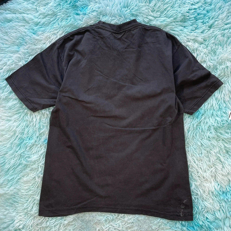 Vintage 90s Black Jamaica Football Graphic T Shirt - XL