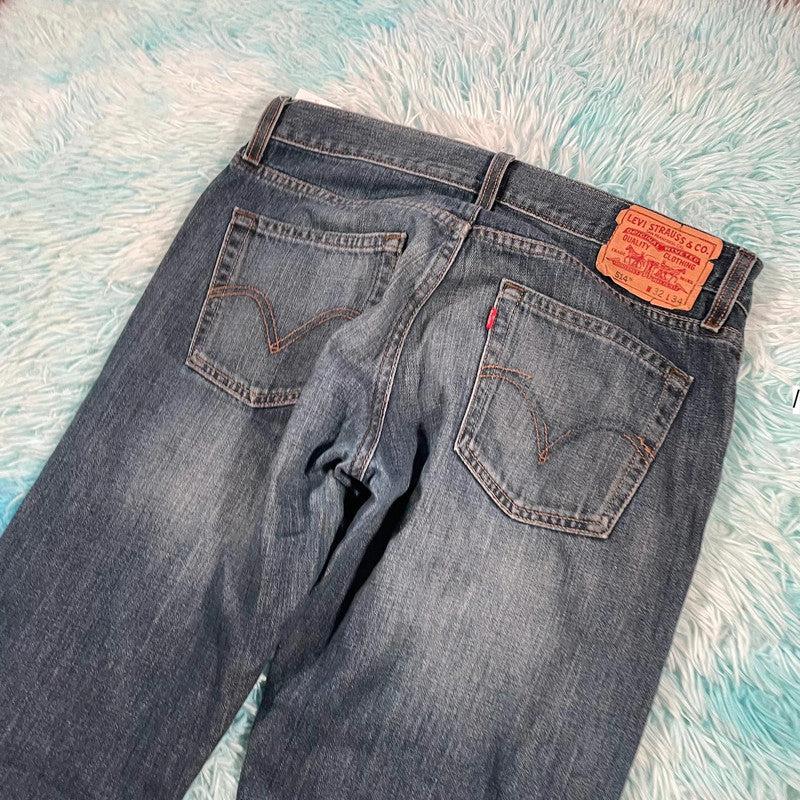 Blue Levi’s Jeans 514 Slim Straight Leg - 32W 34L