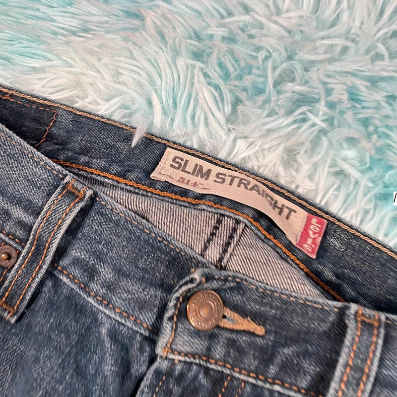 Blue Levi’s Jeans 514 Slim Straight Leg - 32W 34L