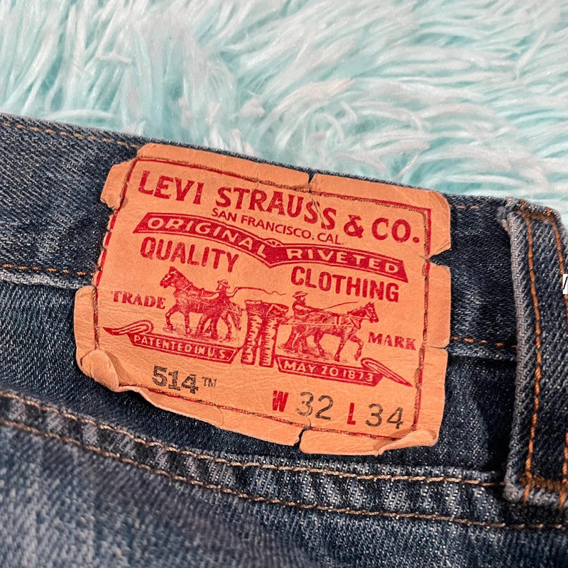 Blue Levi’s Jeans 514 Slim Straight Leg - 32W 34L