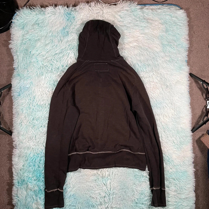 Vintage 00s Black Armani Jeans Hoodie - large