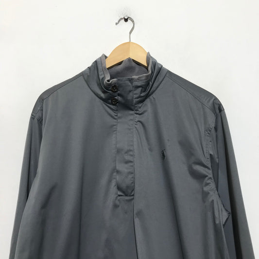 Vintage 00s Grey Polo Ralph Lauren Golf Windbreaker Jacket - Large