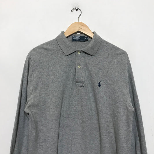 Vintage 90s Polo Ralph Lauren Long Sleeve Polo Shirt - Medium
