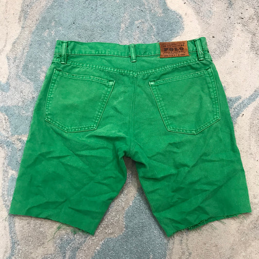Vintage 00s Green Polo Ralph Lauren Chino Shorts - 34W