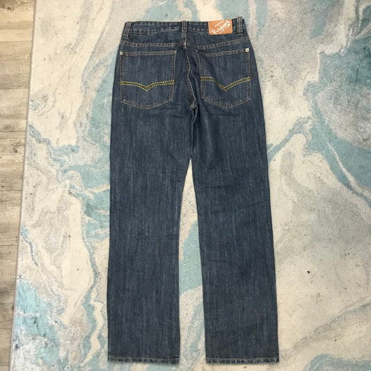 Vintage 00s Blue Baggy Jeans Straight Leg - 32W 32L