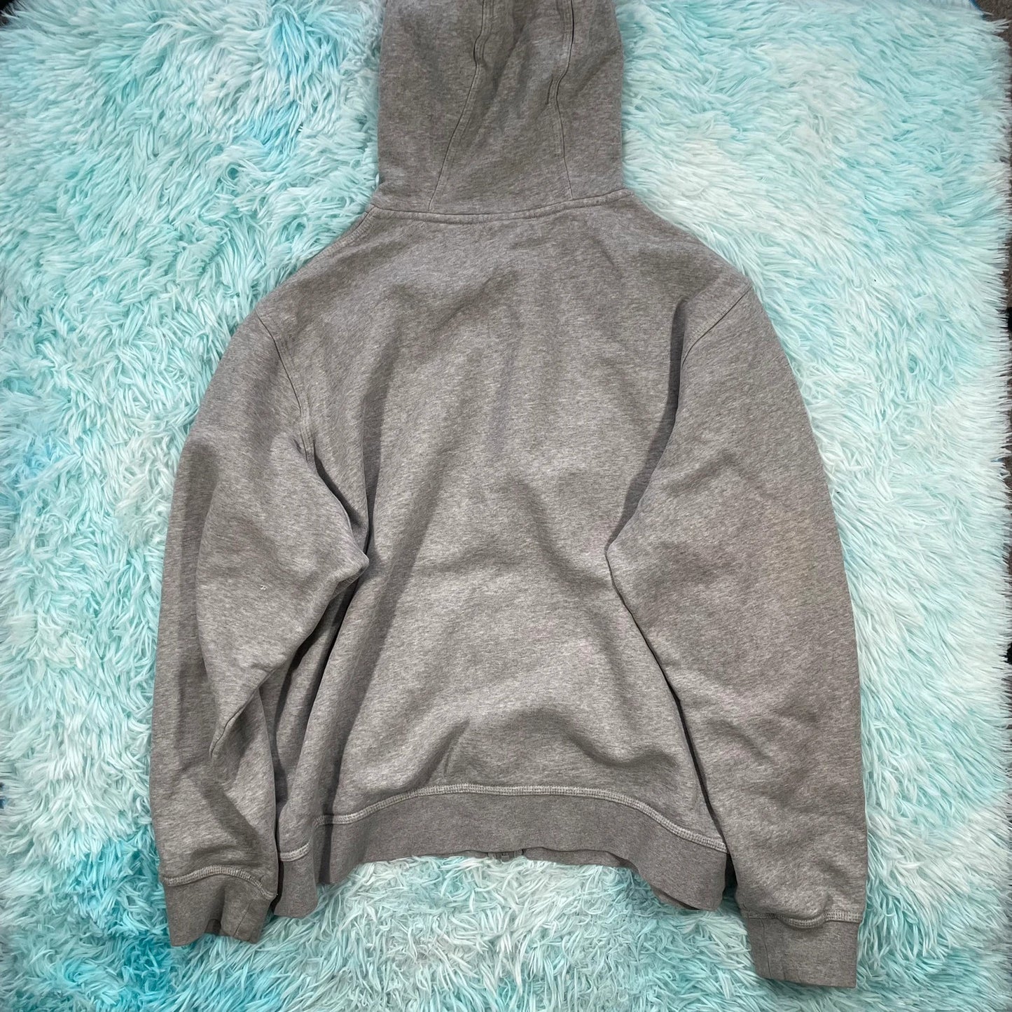 Grey Nike Hoodie Full Zip - XXL