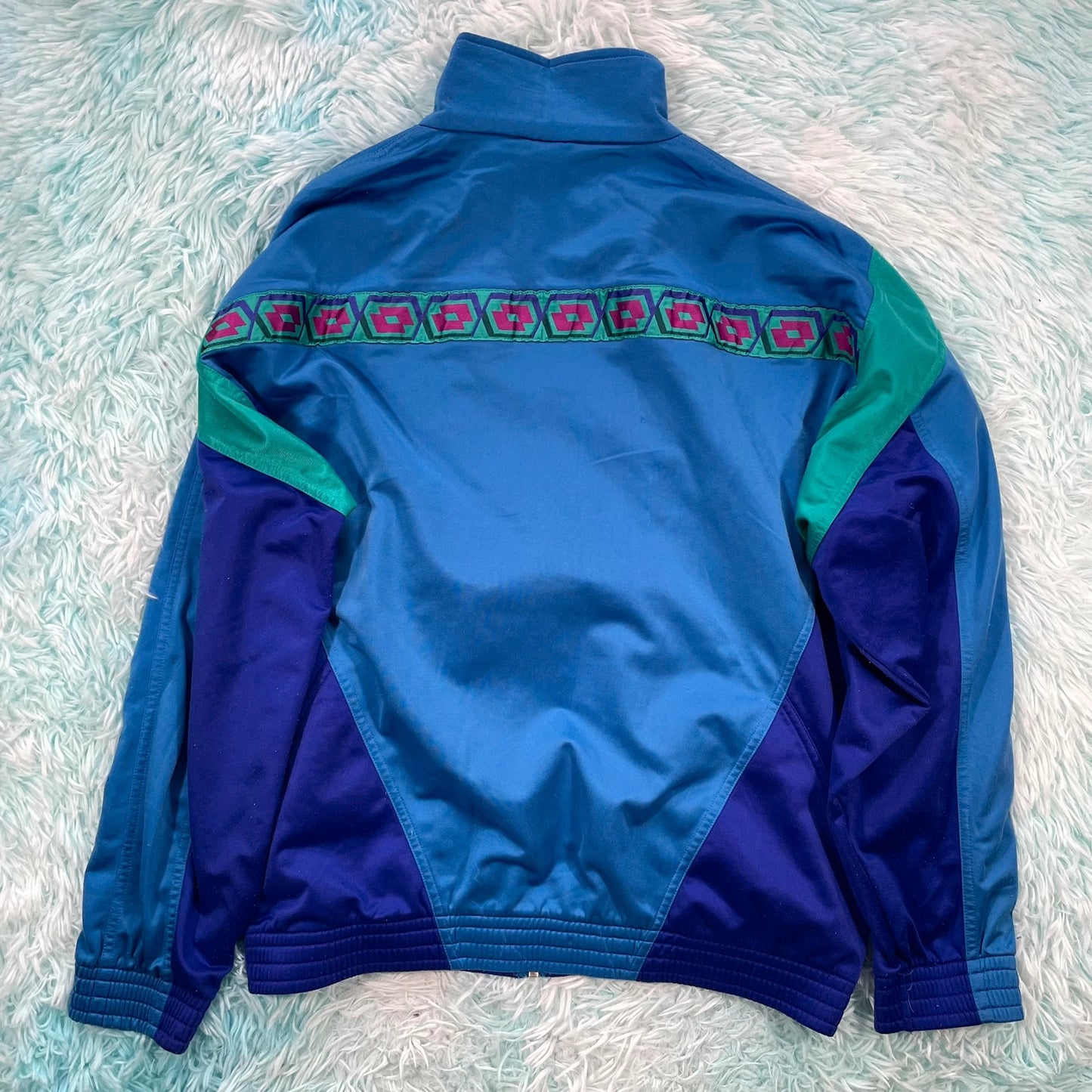 Vintage 90s Blue Funky Lotto Track Jacket - XL