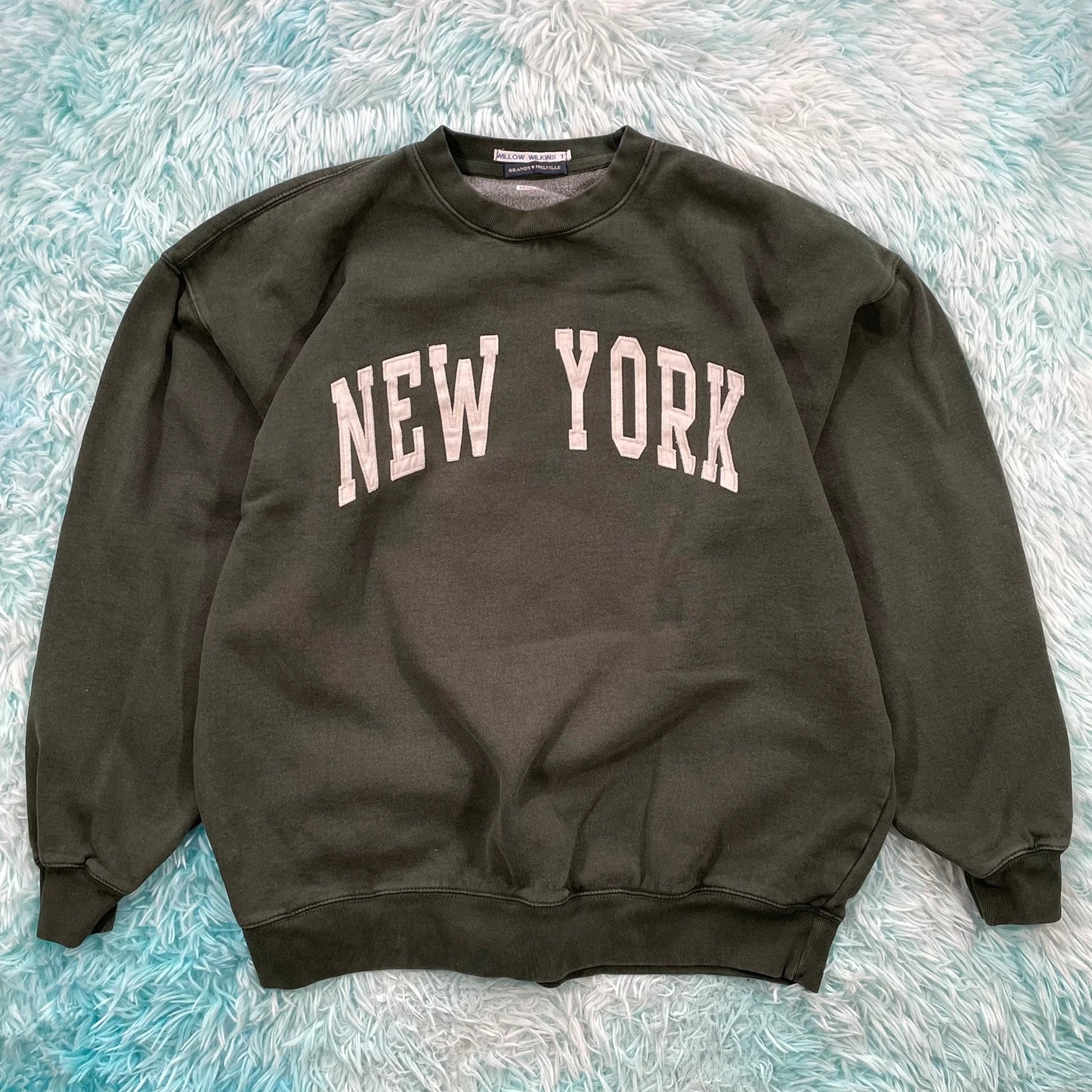 Dark Green Brandy Melville Sweatshirt New York