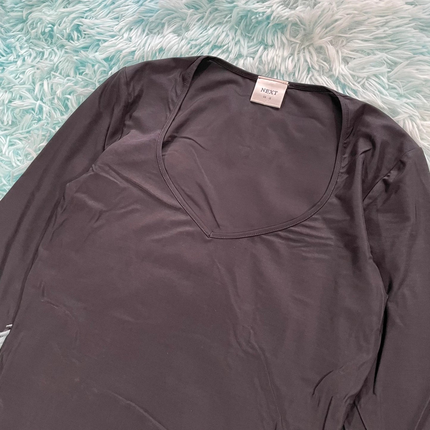 Vintage 00s Black Next Sheer Top - Size 12