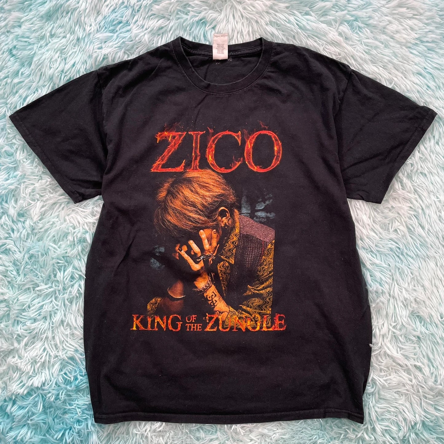 Black Zico Graphic Band T Shirt - Large
