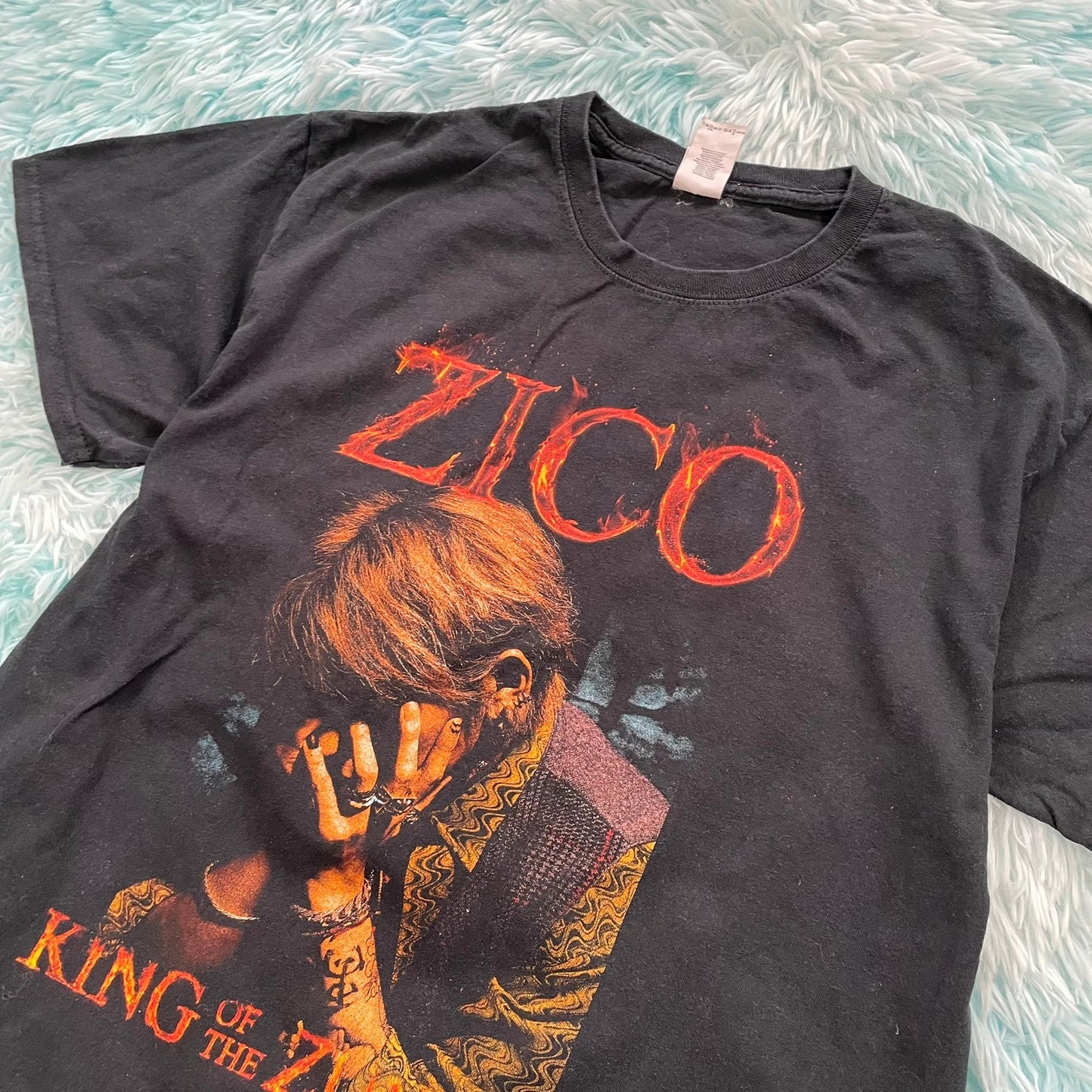 Black Zico Graphic Band T Shirt - Large