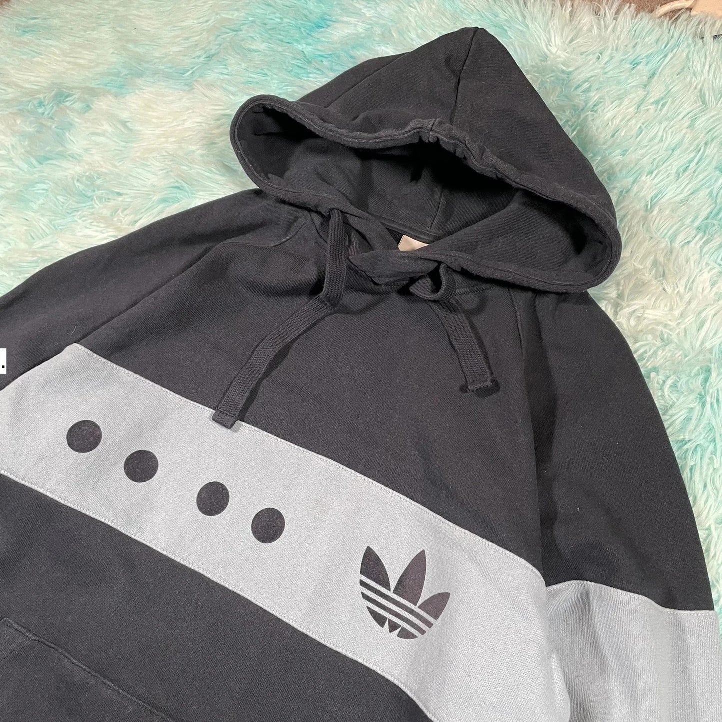 Navy Adidas Hoodie - Medium