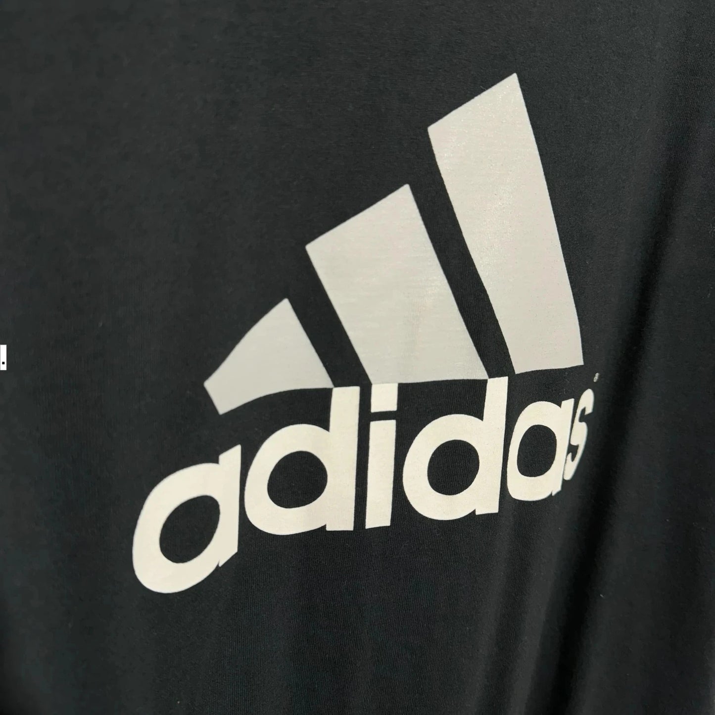 Vintage 90s Black Adidas T Shirt Logo - Large
