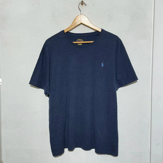 Navy Polo Ralph Lauren Plain T Shirt - Large